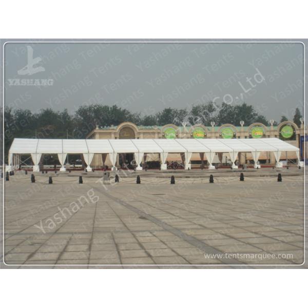 Portable Aluminum Structure Big Party Tents , Amazing White Fabric Party Marquee