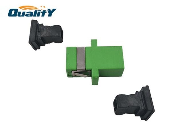 SC APC Single Mode / Multimode Fiber Duplex Adapter For Optical Data Transmission Connection