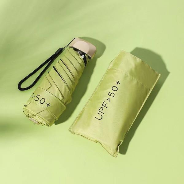 Guarda-chuva portátil 5 dobráveis ​​ultrabaixa luz protetor solar UV guarda-chuva de bolso pequeno