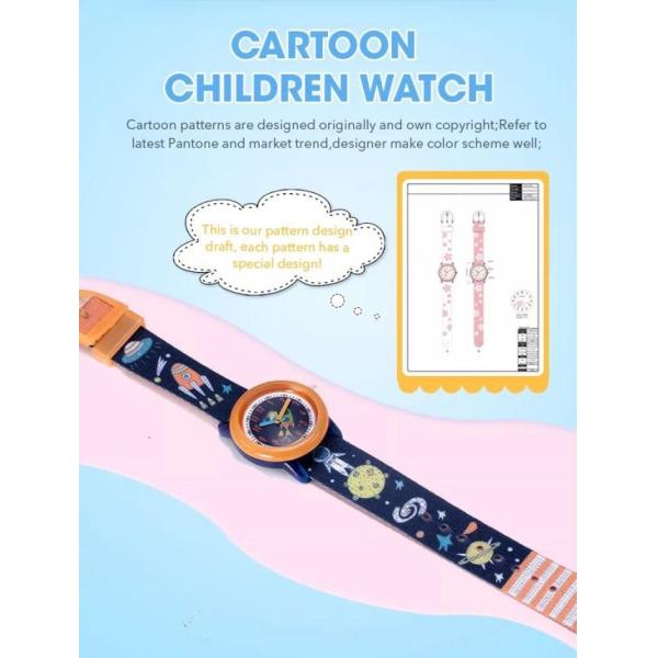 Наручные часы 3ATM кварца детей ODM ремня нейлона водостойкие