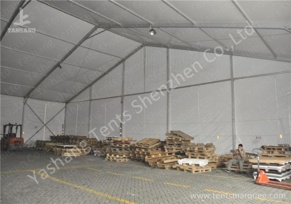 Hard Aluminum Frame Industrial Storage Tents , Temporary Warehouse for Bonded Logistics