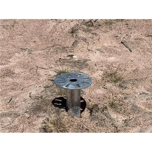 Vis de terre galvanisées en métal, ancrages hélicoïdaux pour sol, vente chaude