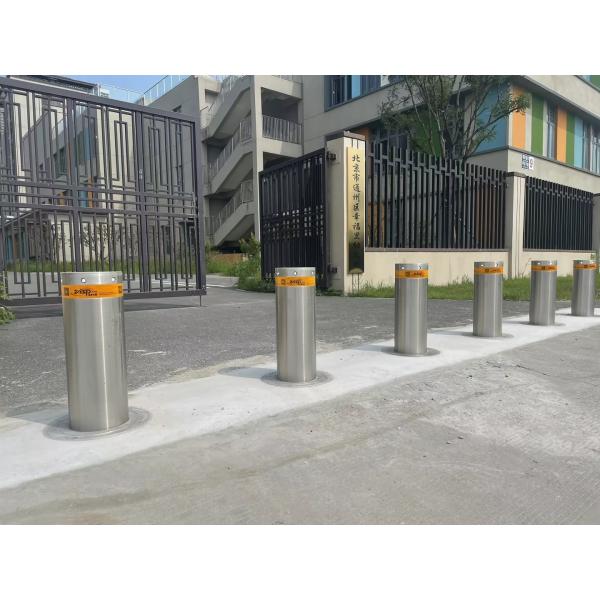 Stainless Steel Automatic Bollards For Driveways 300W 325mm Cylinder Underground Diameter