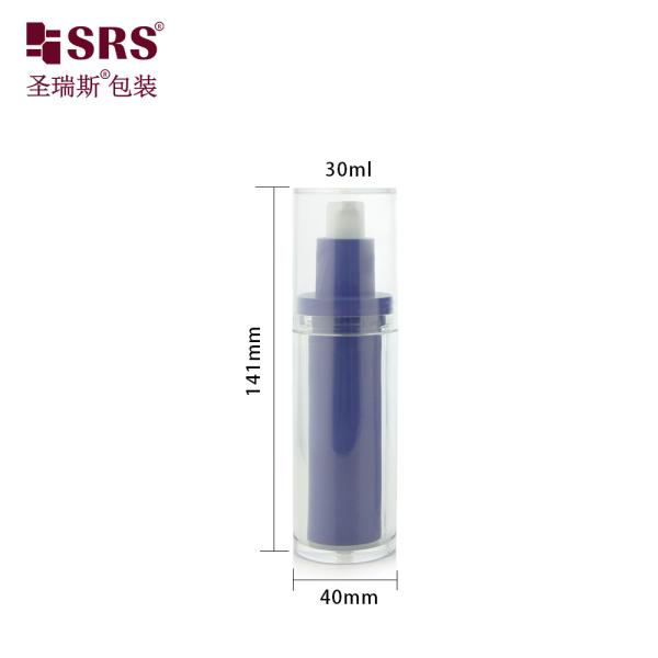 30ml Refillable PET PP Cosmetic Bottle for Serums and Lotions