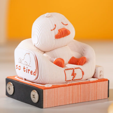 3D Paper Sculpture Memo Pad Block For Creative Desktop Decoration