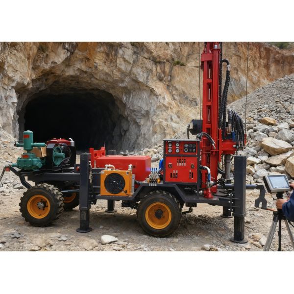 200m Rural Drinking Water Well Drilling Rig Easy Operation And Portable