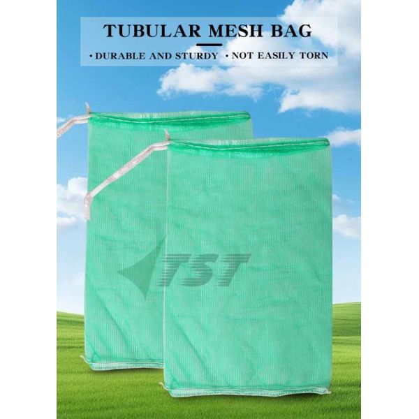 Green Circular Monofilament Nets  Bags For Vegetables