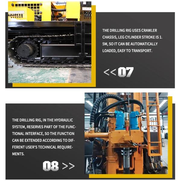 снаряжение 8800kg 115rpm водяной скважины 350m глубокое портативное для строительств
