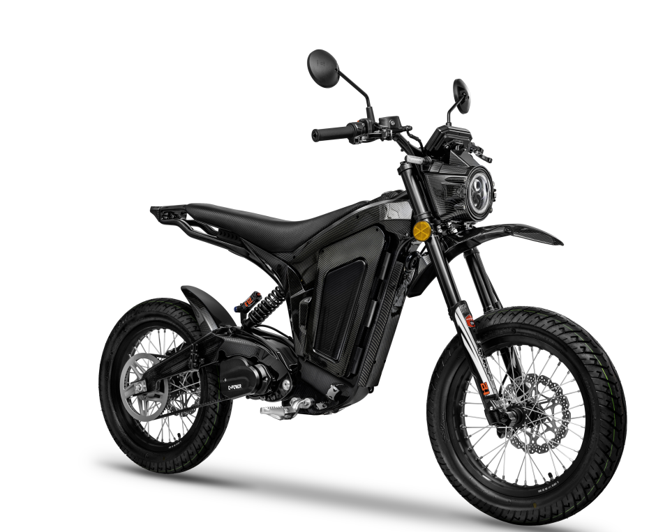 3000W Electric Performance Motorcycle with Carbon Fiber Frame and 72V Battery
