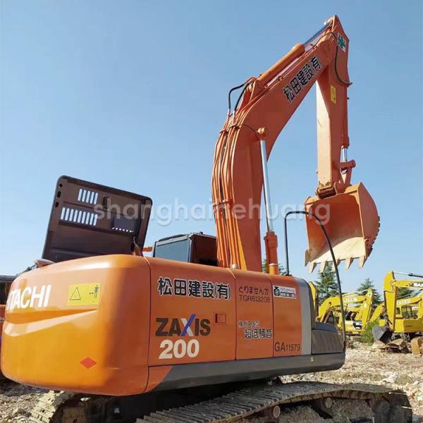 98% Nova Excavadora Usada de Alta Qualidade Hitachi ZX200 Bom Desempenho Máquina de Escavação de Construção de 20 toneladas