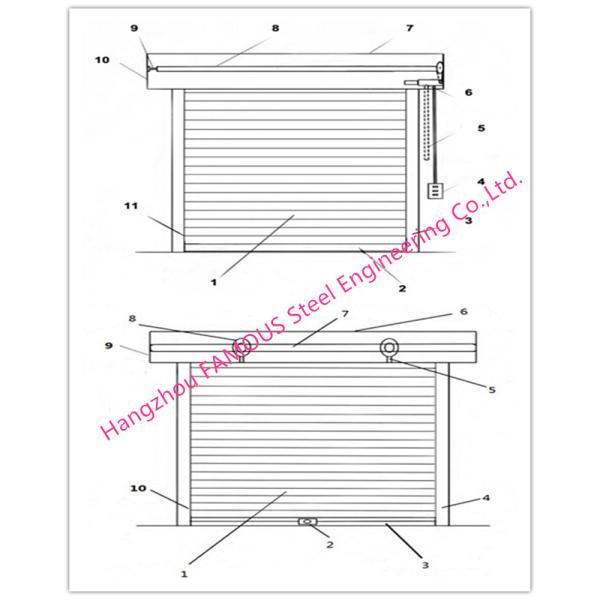 Flexible Self- Storage Industrial Roll Up Doors Pre-assembled Commercial Rolling Grillers Doors