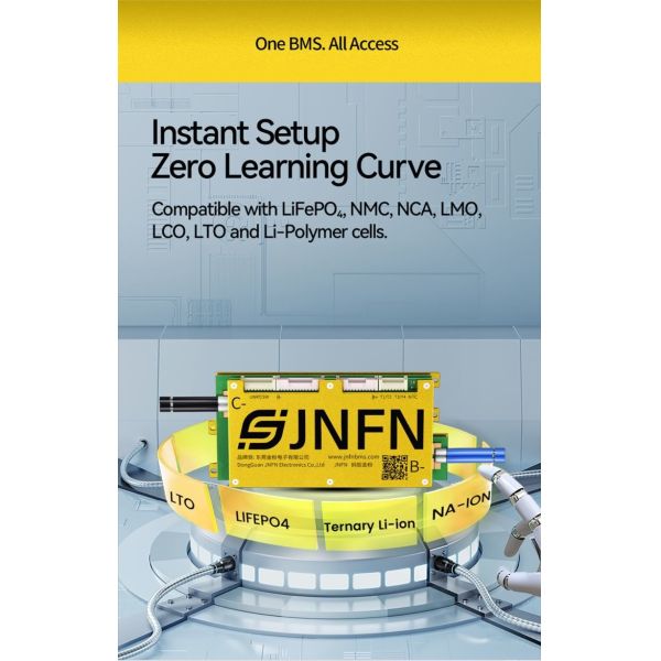10-24S JNFN ANT Smart Bms 50A-220A 36V 48V 60V 72V For EV Solar Energy Storage