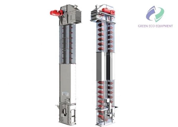 Customized Belt Type Vertical Cement Bucket Elevator Carbon Steel Material