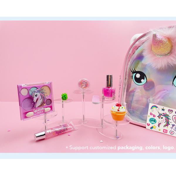 Pink Furry Plastic Pretend Makeup Set