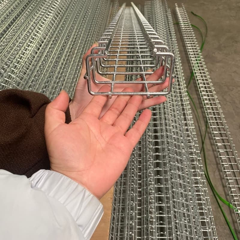Galvanized 100mm Wire Mesh Cable Tray System Heavy Duty