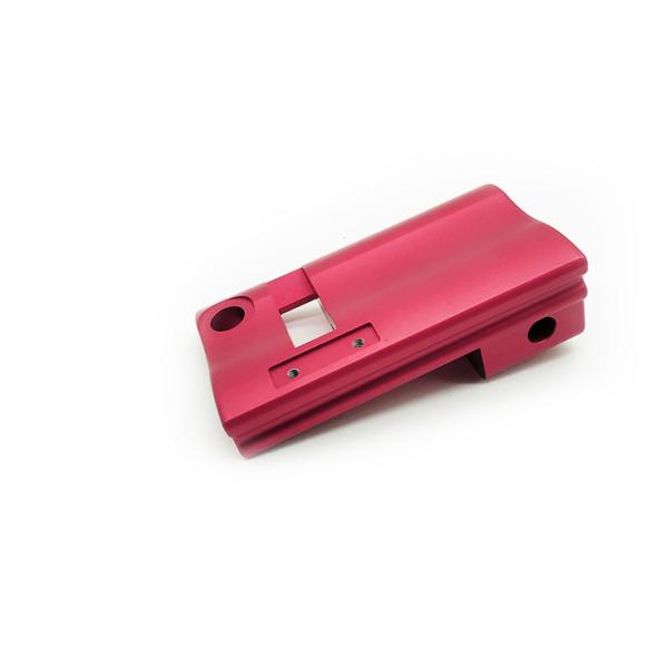 Caixa vermelha não padrão, anodização, jato de areia, peças personalizadas, peças de veículos elétricos