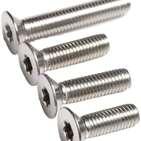 M2 Nut Bolt Fastener , Plain Flat Head Screws For Metal DIN6924