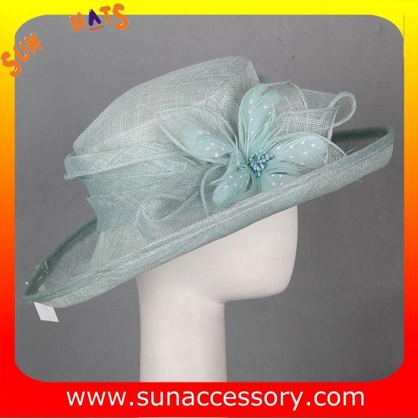 Elegant fancy Church sinamay hats for ladies ,Sinamay wide brimhats