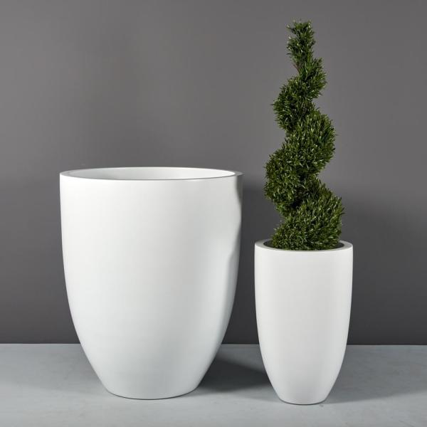 Customizable Fiberglass Flower Planters For Outdoor Gardening Decor