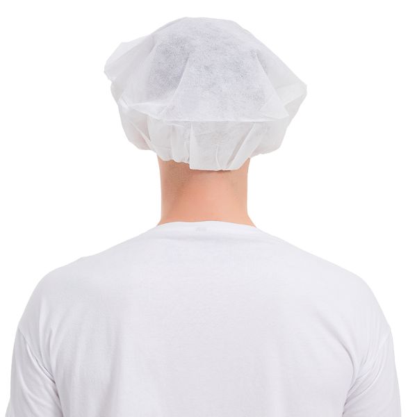 Hubei Haixin Medical Disposable Bouffant Caps Head Cover Non Woven Clean Protection Hat Breathable Surgical Round Cap Wholesale
