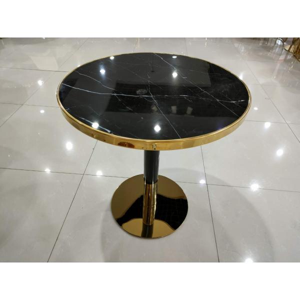 74cm Wrought Iron Coffee Table With Glass Top