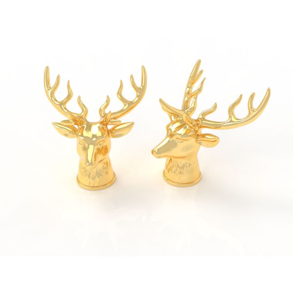 Hot-End Deer Shaped Zamak Perfume Caps Zinc New Design Mould Perfume Set