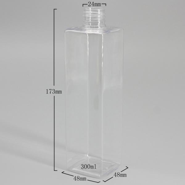 бутылка пластиковой упаковки ясности 300ml квадратная для дезинфицирующего средства руки