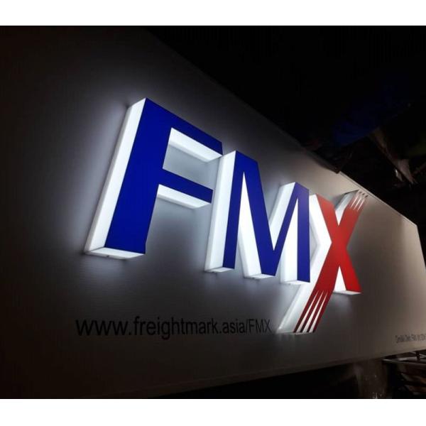 Outdoor Building stores advertising rimless Acrylic full illuminated 3d logo led light electronic channel Letters signs