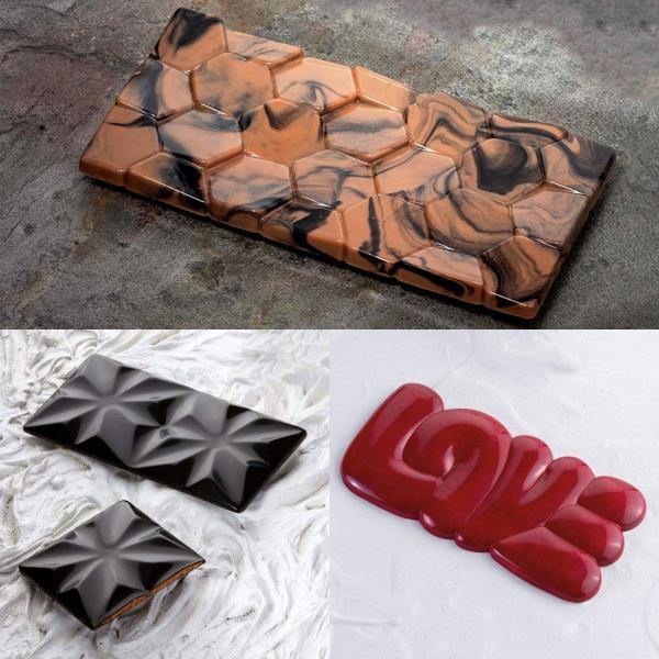 MHC Dubai Chocolate Mold Deep Kit Large Baking Cake Moulds Pistachio 3d Custom Silicone Dubai Chocolate Mold