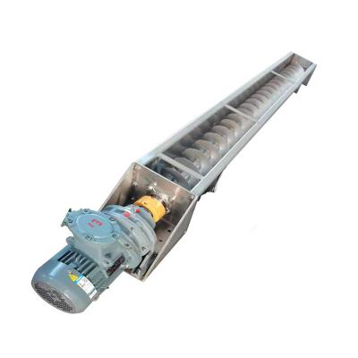 304 Stainless Steel U Shaped Shaftless Screw Conveyor Machine  1~20m length