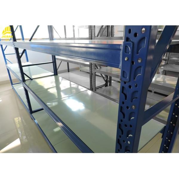 Warehouse Steel Rack L Beams Blue Colour 500KG/Layer Medium Duty Storage Systems