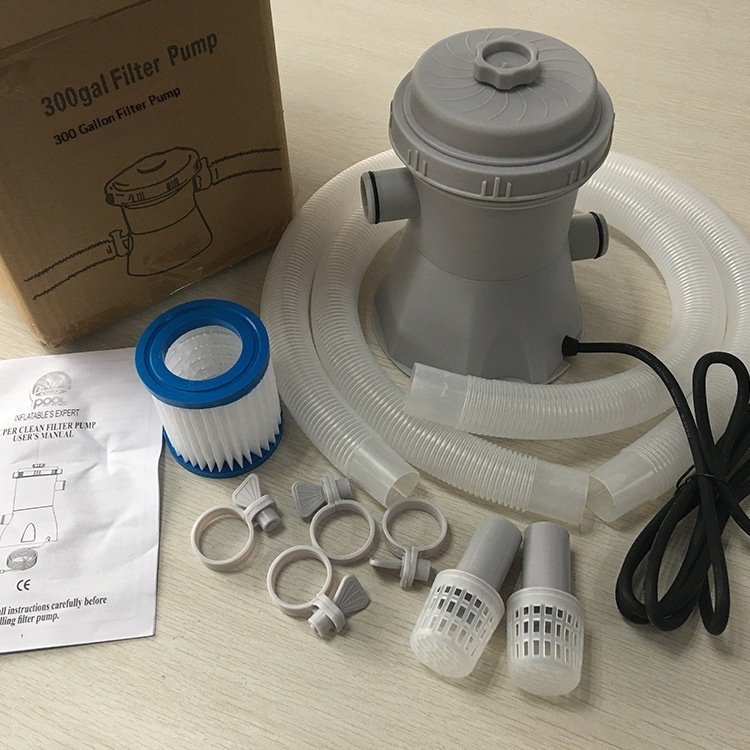 Factory suppy US 110V Eu 220V Standard  PVC Material Filter Pump Swimming Pool 300-Gallon Household Outdoor Pool Cleaner Pump