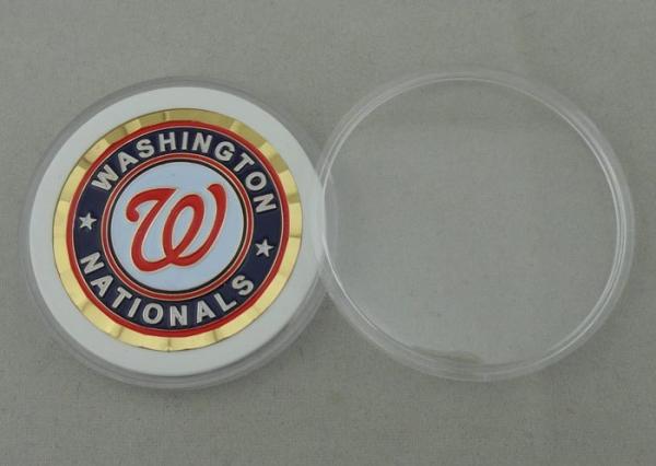 Soft Enamel Personalized Coins With Brass Material And Gold Plating