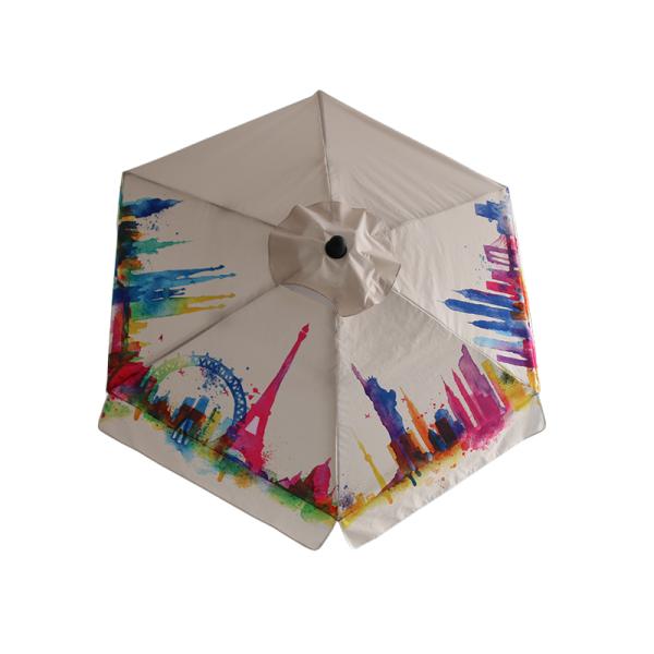 UV Resistant Promotional Market Umbrellas , Foldable Advertising Umbrellas