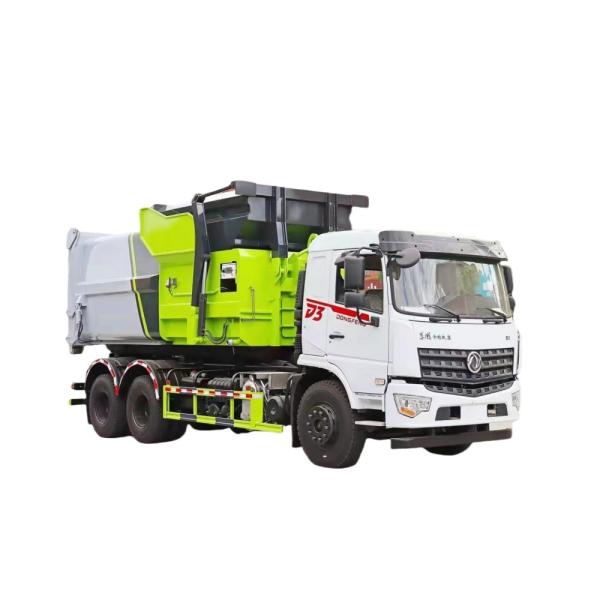Pure Electric Energy Type Used Lift Hook Bin Rubbish Truck on Howo Chassis 4x2 for Custom's Requirement and Cheaper