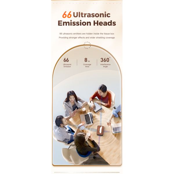 Prevent Sound Recorder and Voice Recorder Interference Plastic Anti Audio Recording Safety Device with 2-8m Distance