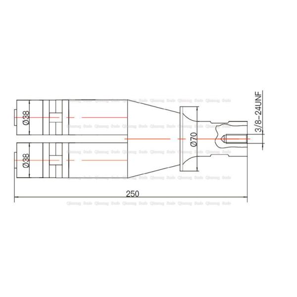38mm Diameter Double Welding  20 Khz Ultrasonic Transducer With PZT8 Piezoelectric Ceramics