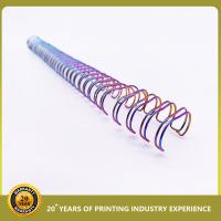 Calendrier à double bobine en spirale en forme de bande de liaison 3:1 1,4 mm en nylon en acier double livre de fil