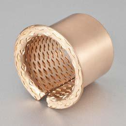 Flanged Bronze Bushings Cusn8 DIN1494 / ISO 3547 Lubrication 090 Diamond Pockets & Oil Grooves