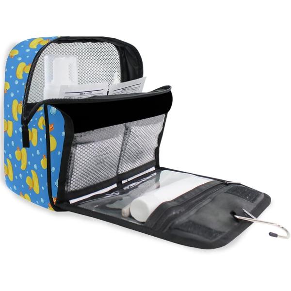 Yellow Ducks Travel Makeup Bag Hanging Toiletry Pouch Organizer Handbag