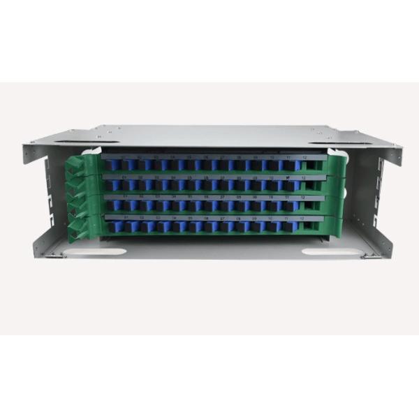 Plastic Fiber Optic Splice Cable ODF with 48 Port Full Loaded Tray and SC/UPC Adapters