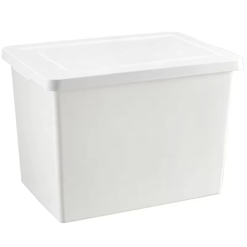 Manufacturer Wholesale White Large Capacity Clothing Bedding Storage Box Thickened Toy Storage Box Covered Storage Container Box