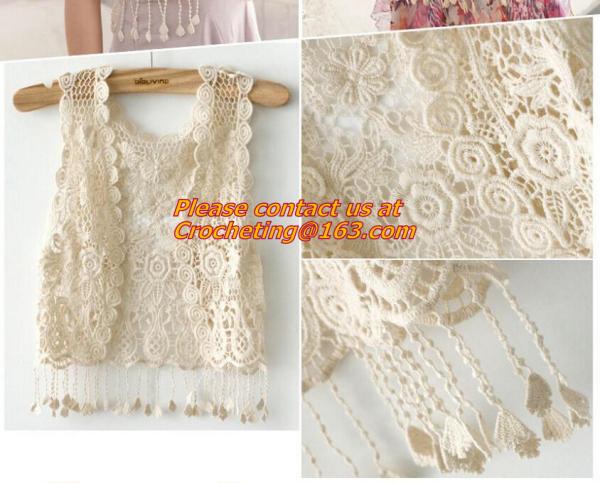 Fashion Style Womens Ladies, Hollow Crochet Knit Cape Shawl Tank Top Vest Jumper Pullover