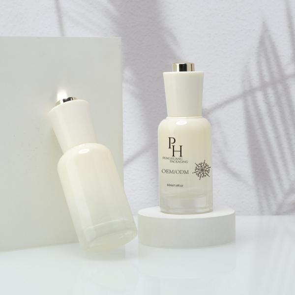 OEM ODM Hair Oil Serum Bottle With Glass Dropper 30ml 1oz Cosmetic Packaging Container
