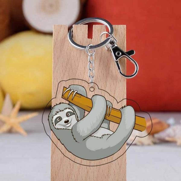 Chave de Chave Holográfica Acrílica Cartoons Cartoons Animais de estimação Impressos Chave de Chave