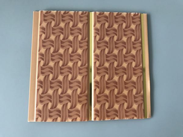 8 Inch Commercial Kitchen Plastic Wall Panel Brown Knitting Groove Design
