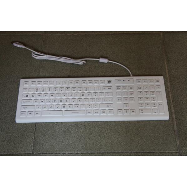Optional Backlight 100mA Waterproof Silicone Keyboard IP68 PS2 USB