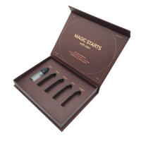 Logotipo personalizado Flip Top Caja magnética de maquillaje de belleza Cajas de papel Cosméticos Embalaje Caja de regalo