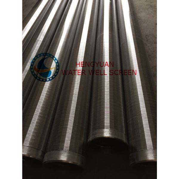 Heat Resistant Wedge Wire Screen Pipe , Large Open Area Water Well Screen