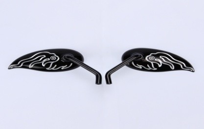 三角形の翼状の防水・耐生モーターサイクルの後視鏡